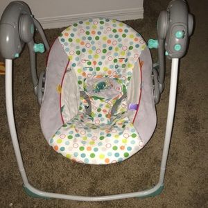 Baby swing gently used